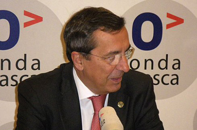 José Luis Bilbao, adierazpenak egiten 