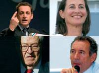 Sarkozy, Royal, Le Pen, Bayrou