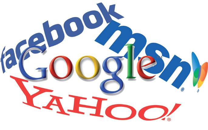 Lau enpresa besterik ez dira, baina Google, Yahoo, Facebook eta MSNren artean 2.000 milioi lagunen informazioa kudeatzen dute. Bai, seguraski baita zurea ere.