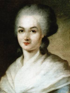 Olympe de Gouges (1748-1793), Marie Gouze ezizenez ere ezaguna, aitzindaria izan zen emakumeen eskubideak aldarrikatzen.
