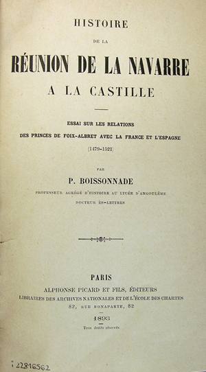 Boissonnadek obra fundazionala idatzi zuen.