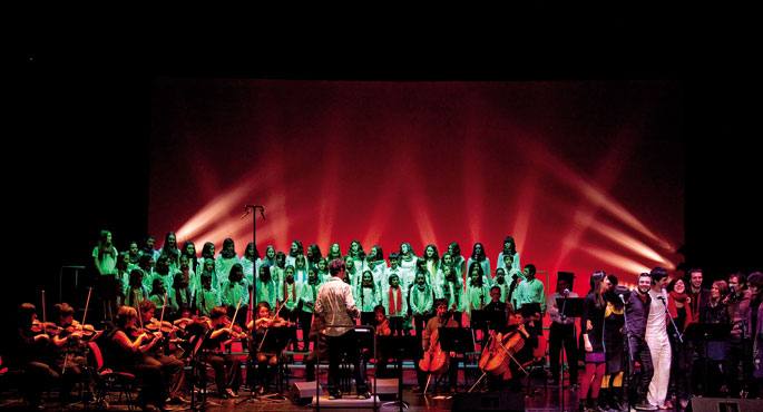 Et Incarnatus orkestra, Lask abesbatza, EÃ±aut Elorrieta eta Amaren Alabak, Tolosako Leidorren.