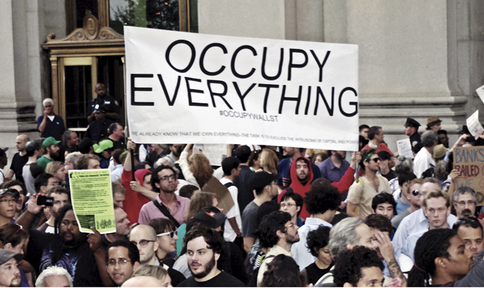 Occupy Wall Street mugimenduak sistema kapitalistaren bihotz-bihotzera eraman zuen duela hiru urte bestelako mundu baten aldarria. Protesta horiek anarkismotik aztertu ditu David Graeber antropologoak.