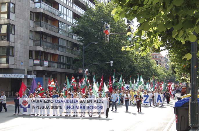 Kalitatezko Osakidetzaren aldeko manifestazioa.