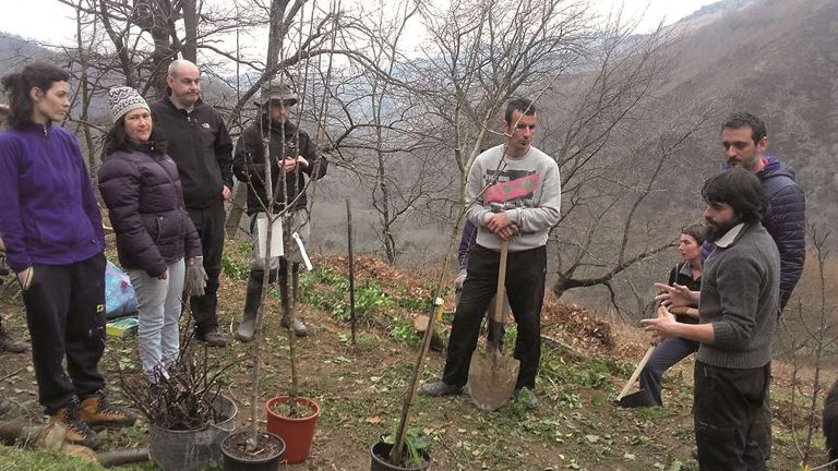 Permakulturaren bidez lurra emankorrago egiten dute eta habitatak berreskuratzen dituzte Habitat Design kooperatibako kideek.