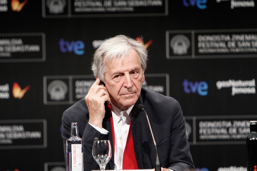 Costa-Gavras 2012ko Zinemaldian, 'Le Capital' filma aurkeztu zuenean (argazkia: Montse Castillo / Zinemaldia).