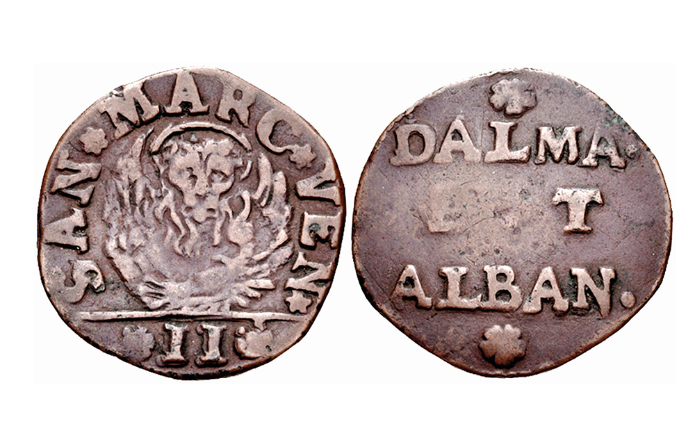 XVI. mendeko Veneziako Errepublikako 2 soldiko txanpon 
honek jarri zion izena kazetaritzari.(arg.: Classical Numismatic Group)