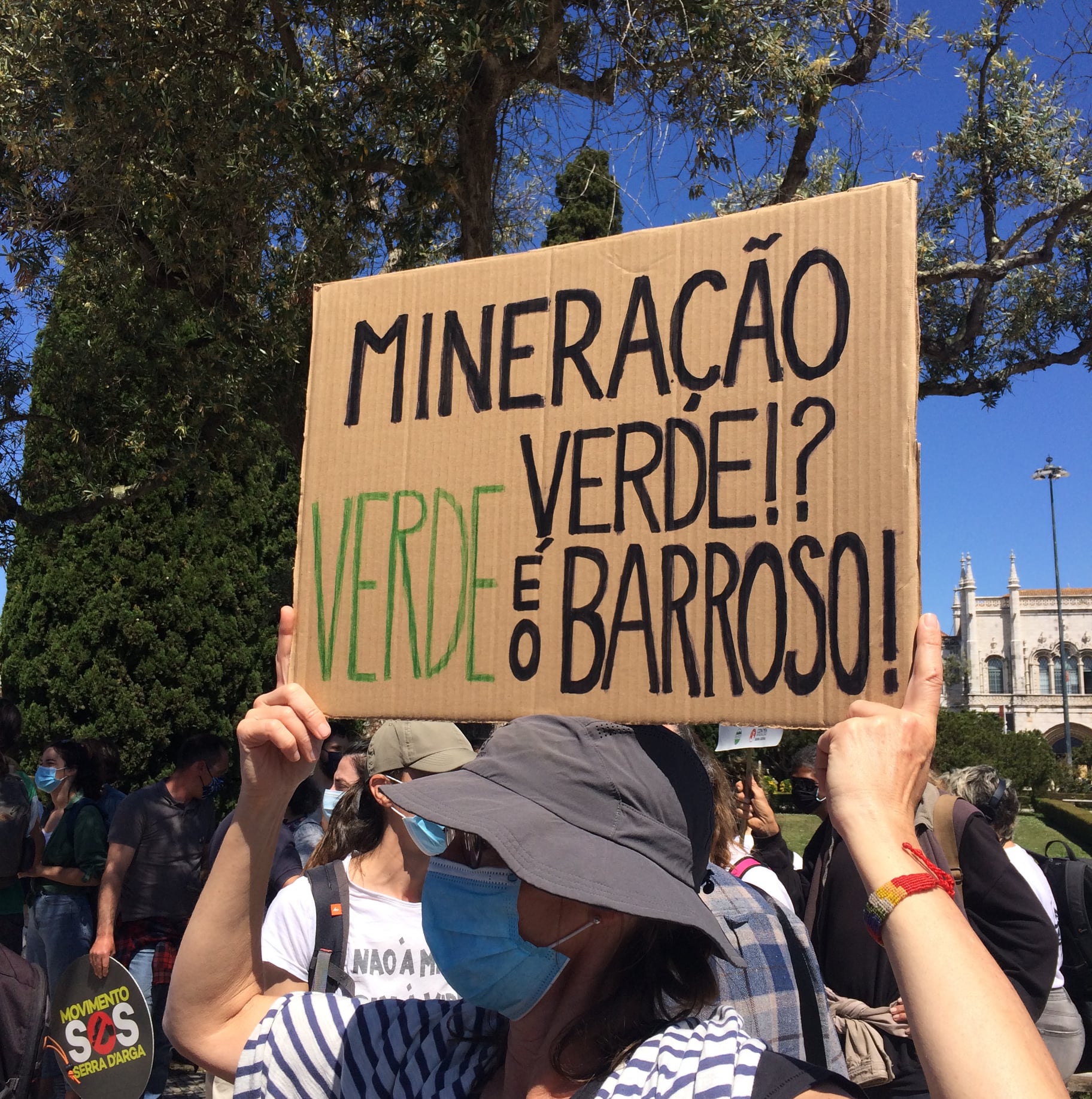 Litio meategiaren kontrako protesta Portugalen. 