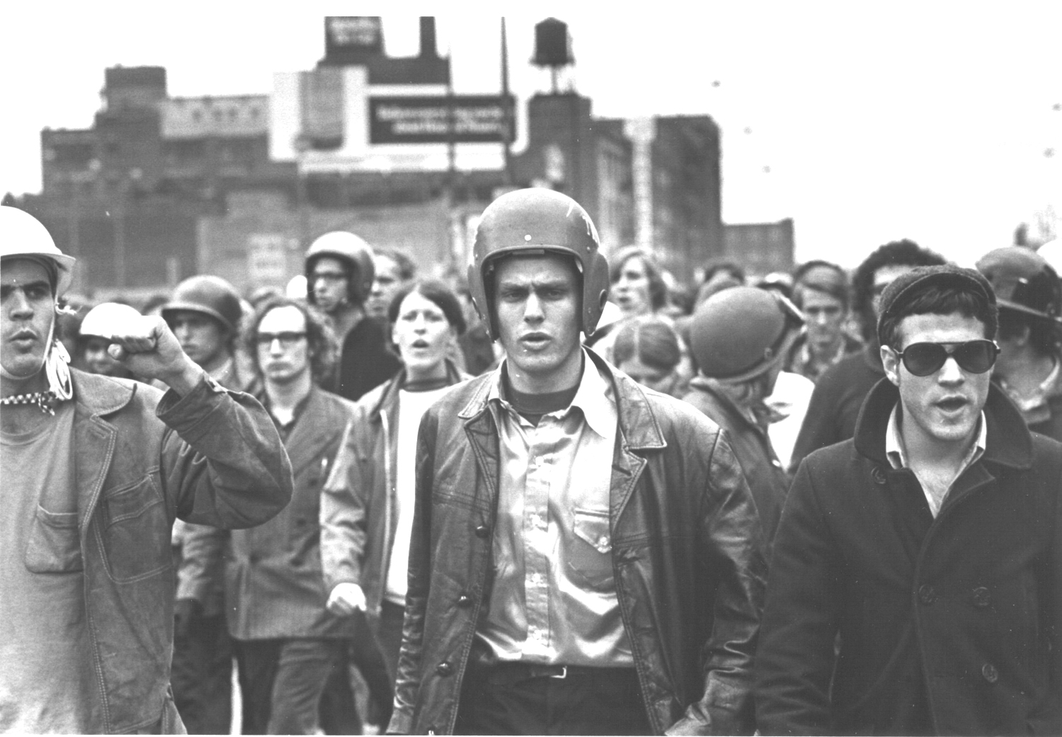 Amorru egunak: Weather Underground Organization taldeak antolatuta, manifestazio bortitzak izan ziren Chicagon (AEB) 1969an (argazkia: David Fenton).