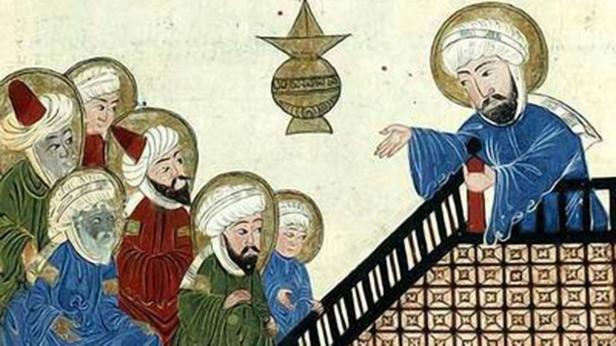 Mahoma Mekan, Korana predikatzen. Al-Biruni dokumentuaren XVII. mendeko kopia otomandarra. 