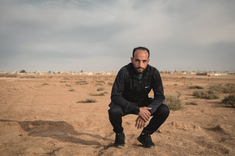 Ahmad, Zaatariko kanpalekuaren kanpoaldean.